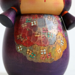 Kokeshi Vintage Doll By Sekiguchi Sansaku Hydrangea 16cm Body