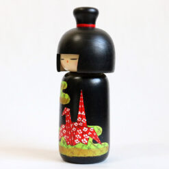Vintage Creative Kokeshi Doll By Yuji Kawase Left