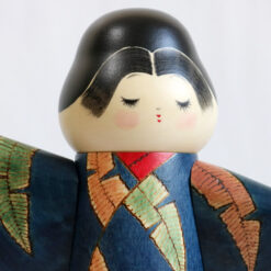 Vintage Kokeshi Doll by Sekiguchi Sansaku Small Sleeve Face