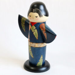 Vintage Kokeshi Doll by Sekiguchi Sansaku Small Sleeve Left