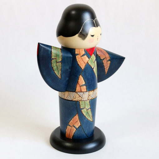 Vintage Kokeshi Doll by Sekiguchi Sansaku Small Sleeve Right