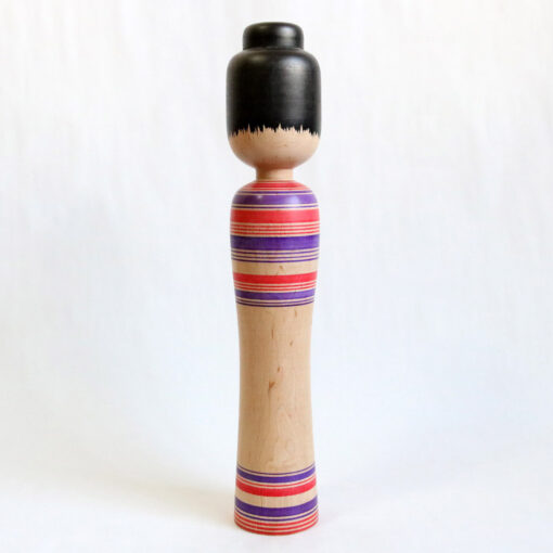 Vintage Traditional Tsugaru Kokeshi By Sato Zenni Back