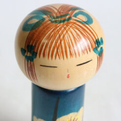 Vintage Kokeshi Doll By Shiramine Plum Child 18cm Head