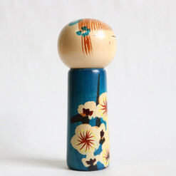 Vintage Kokeshi Doll By Shiramine Plum Child 18cm Right