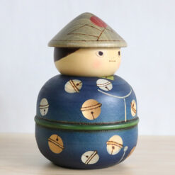 Kokeshi Vintage Doll By Sekiguchi Sansaku Bells Right