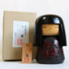 Autumn Maple Leaves Vintage Kokeshi Doll By Sumitani Kohji