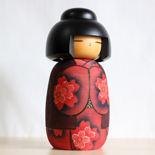 Sakura Creative Kokeshi Doll By Fujikawa Masae Front