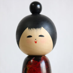 Vintage Creative Kokeshi Doll By Sato Koson Face