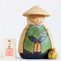 Vintage Kokeshi Doll By Sekiguchi Sansaku Fisherman