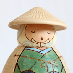 Vintage Kokeshi Doll By Sekiguchi Sansaku Fisherman Face