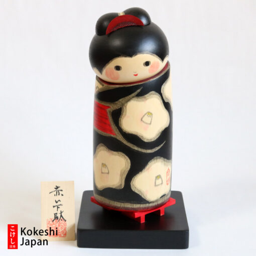 Red Clogs Kokeshi Vintage Creative Doll by Sekiguchi Sansaku