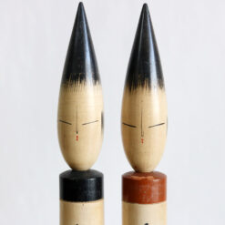 Brush Kokeshi Dolls by Shido Shozan Faces