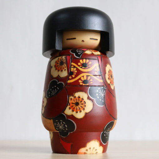 Vintage Creative Kokeshi Doll by Yoshio Otani 18cm Front