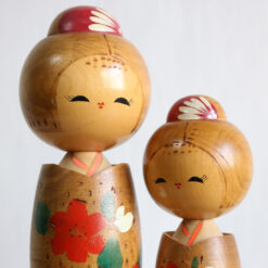 Vintage Creative Kokeshi Doll Set Faces