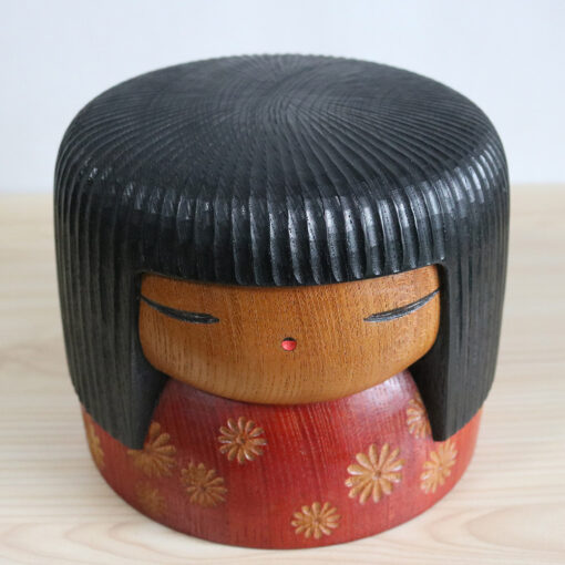 big vintage kokeshi doll by yamanaka sanpei top