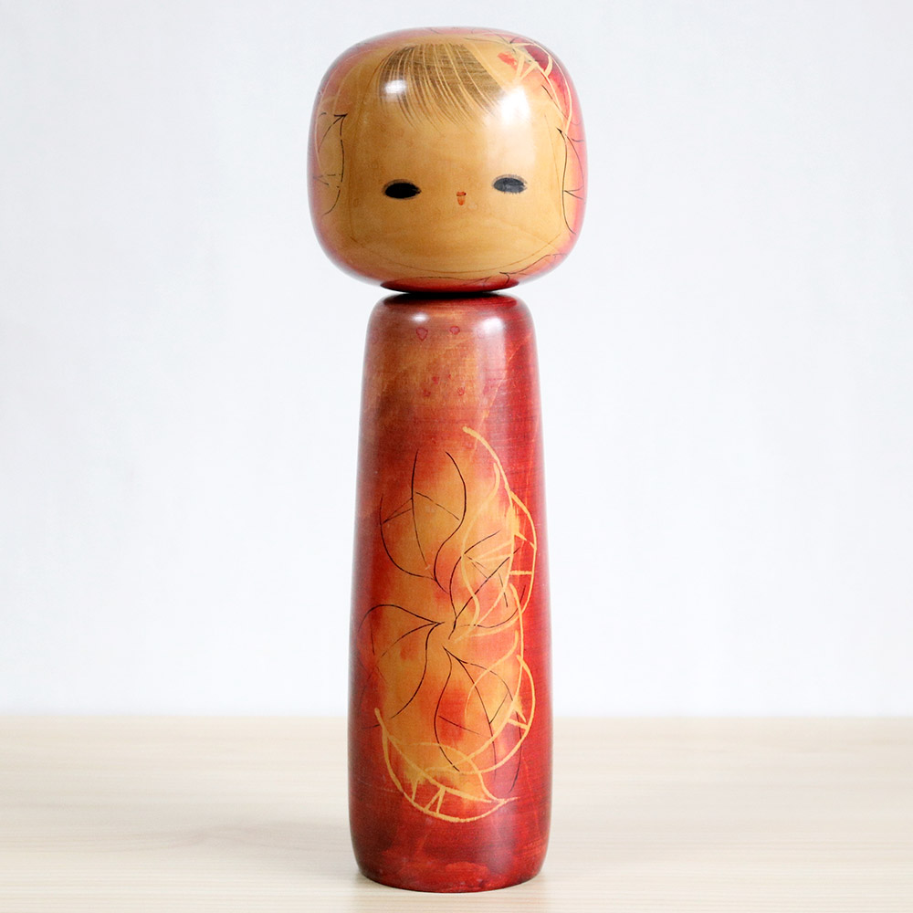 Yamanaka Sanpei Vintage Kokeshi Doll 13.5cm Kokeshi Japan