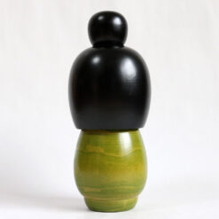 Green Japanese Kokeshi Doll By Keiji Back