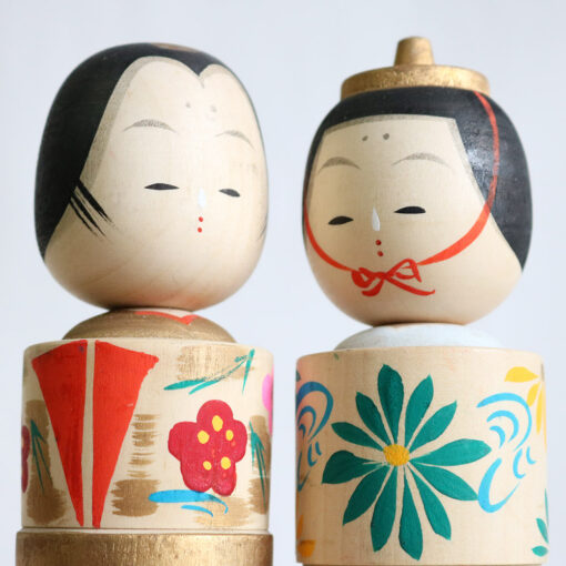 Vintage Creative Hina Kokeshi Set Faces