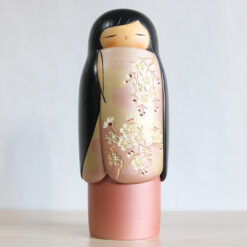 Pink Kokeshi Doll By Kaoru Nozawa