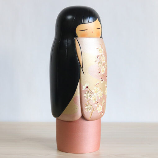 Pink Kokeshi Doll By Kaoru Nozawa Right