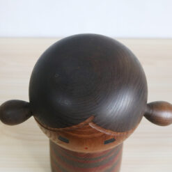 Yamanaka Sanpei Pigtails Kokeshi View From Top