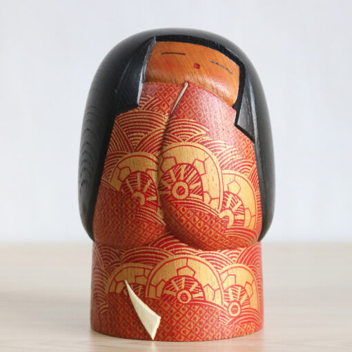 Vintage Kokeshi By Teruo Yokoyama Aizakari Front