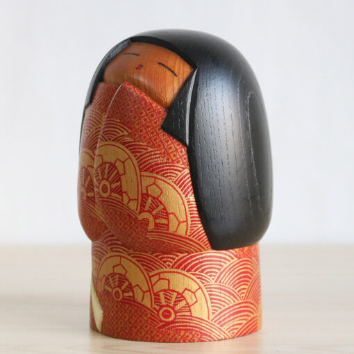 Vintage Kokeshi By Teruo Yokoyama Aizakari Left