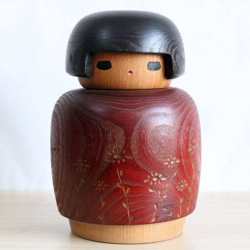 Exclusive Kokeshi By Yamanaka Sanpei Nogiku Wild Chrysanthemum