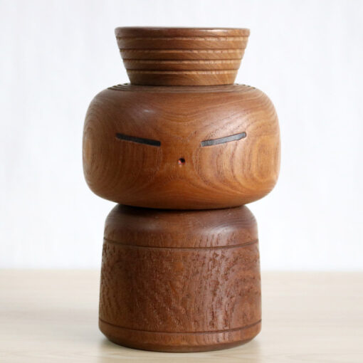 Vintage Kokeshi By Yamanaka Sanpei In Natural Wood Color