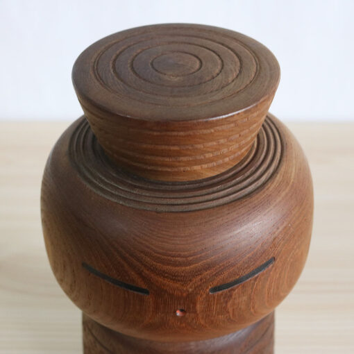 Vintage Kokeshi By Yamanaka Sanpei In Natural Wood Color Top