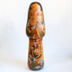 Exclusive Floral Kokeshi Doll By Ishimura