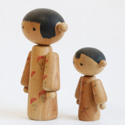 Kokeshi Dolls By Hideo Ishihara Facing Left