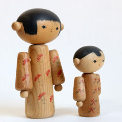 Kokeshi Dolls By Hideo Ishihara Facing Right