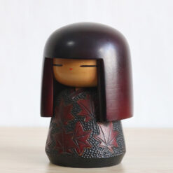 Maple Leaves Kokeshi By Sumitani Kohji Left