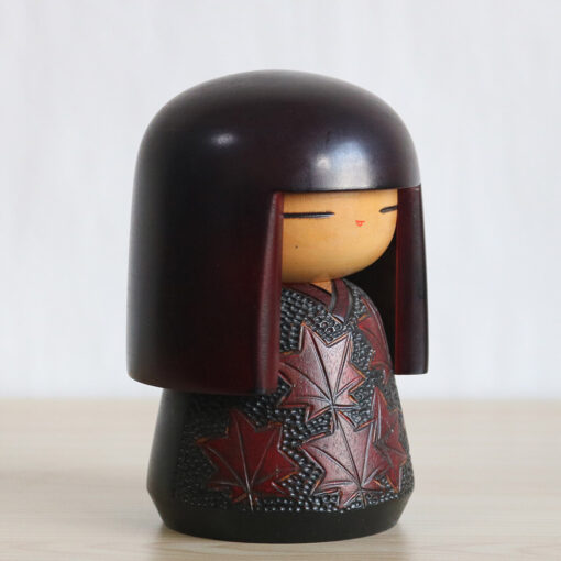 Maple Leaves Kokeshi By Sumitani Kohji Right