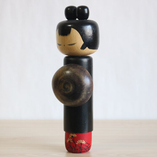 Vintage Kokeshi By Hideo Ishihara Omiyamairi Left