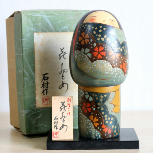 Vintage Kokeshi Doll By Ishihmura Hanaotome