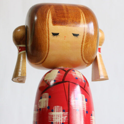 Vintage Pigtails Kokeshi Doll By Miyashita Hajime Face