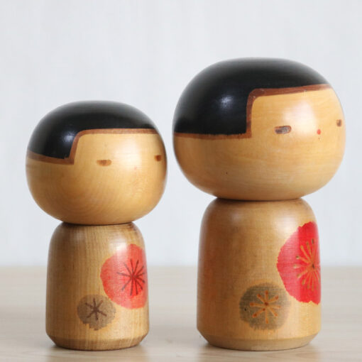 Pair Kokeshi Dolls By Yamanaka Sanpei Right