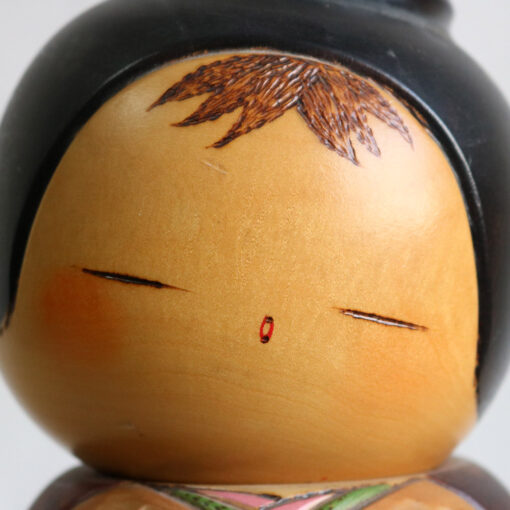 Vintage Kokeshi Doll By Yamagishi Masayoshi Face