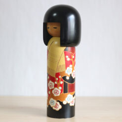 Vintage Kokeshi Doll By Miyashita Hajime Hanaakari Left