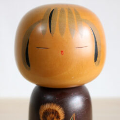 Vintage Kokeshi Doll By Yuji Kawase Dandelions Face