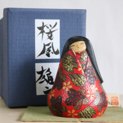 Watanabe Yuji Kokeshi Doll Sakura Wind