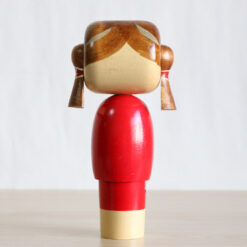 Pigtails Kokeshi By Miyashita Hajime Back