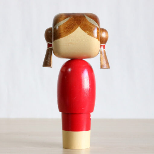 Pigtails Kokeshi By Miyashita Hajime Back