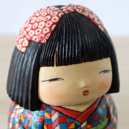 Ichiko Yahagi Kokeshi Doll 14cm Face