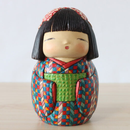 Ichiko Yahagi Kokeshi Doll 14cm Front