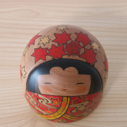 Fumio Tomidokoro Kokeshi Doll Saishu Top