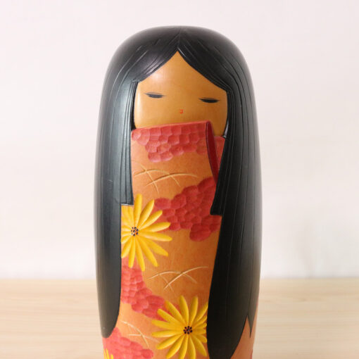 Vintage Kokeshi Doll By Kaoru Nozawa Face