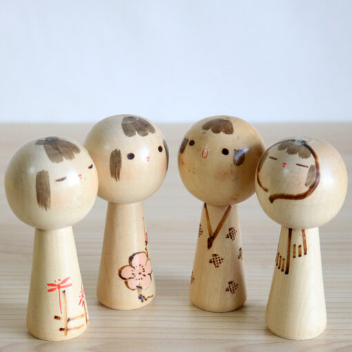 Kenichi Murakami 4 Seasons Kokeshi Set Faces